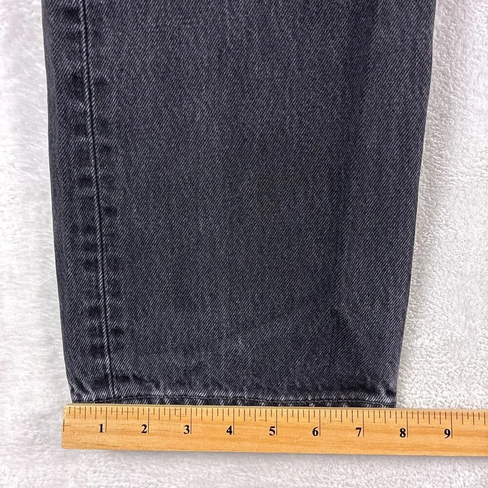 VTG Levis 501 Jeans Mens 34x32 (32x30) Sulphur Black 0660 Button Fly Made in USA
